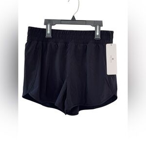 CRZ YOGA Workout Shorts High Rise Black Medium Athleisure workout